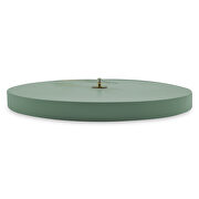 Ocean green finish round silent non-ticking modern wall clock by Leisure Mod additional picture 3