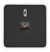 Black finish square silent non-ticking modern wall clock by Leisure Mod additional picture 4