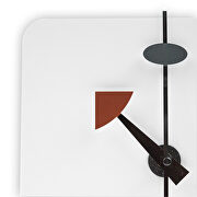 White square silent non-ticking modern wall clock by Leisure Mod additional picture 2