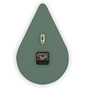 Ocean green finish tear-drop silent non-ticking modern wall clock by Leisure Mod additional picture 4