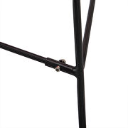 Blue finish 3 piece outdoor lounge patio chairs with glass top table by Leisure Mod additional picture 9