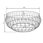 Tempered glass top and white metal base coffee table by Leisure Mod additional picture 7