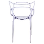 Clear high-quality plastic futuristic design chair/ set of 2 by Leisure Mod additional picture 4