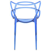 Blue high-quality plastic futuristic design chair/ set of 2 by Leisure Mod additional picture 4