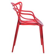 Red high-quality plastic futuristic design chair/ set of 2 by Leisure Mod additional picture 3