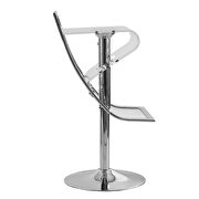 Clear thick acrylic seat gas lift swivel bar/ counter stool by Leisure Mod additional picture 3