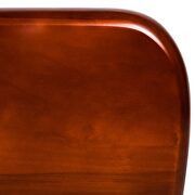 Tempered glass and cherry solid European hardwood frame coffee table by Leisure Mod additional picture 6