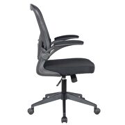 Black nylon/ mesh adjustable swivel office chair additional photo 4 of 6