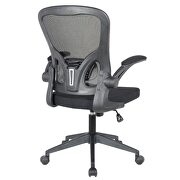 Black nylon/ mesh adjustable swivel office chair by Leisure Mod additional picture 5