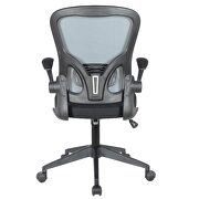 Gray nylon/ mesh adjustable swivel office chair by Leisure Mod additional picture 5
