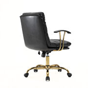 Black modern executive leather office chair by Leisure Mod additional picture 4