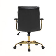 Black modern executive leather office chair by Leisure Mod additional picture 5