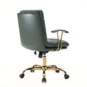 Pine green modern executive leather office chair by Leisure Mod additional picture 4