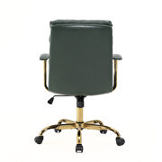 Pine green modern executive leather office chair by Leisure Mod additional picture 5