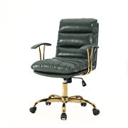 Pine green modern executive leather office chair by Leisure Mod additional picture 6
