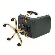 Pine green modern executive leather office chair by Leisure Mod additional picture 7