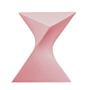Pink sturdy plastic trendy side table by Leisure Mod additional picture 2