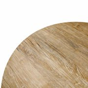 Butternut round wooden top modern dining table by Leisure Mod additional picture 3