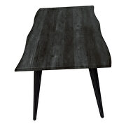 Ebony rectangular wooden top modern dining table by Leisure Mod additional picture 4