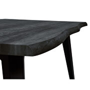 Ebony rectangular wooden top modern dining table by Leisure Mod additional picture 6