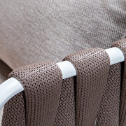 Brown finish olefin rope outdoor chair additional photo 2 of 5
