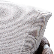 Brown finish olefin rope outdoor chair additional photo 3 of 5