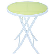 Green finish modern bistro dining set by Leisure Mod additional picture 3