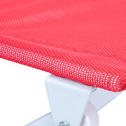 Red finish modern bistro dining set by Leisure Mod additional picture 7