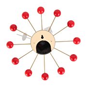 Red pinwheel concept design clock by Leisure Mod additional picture 5