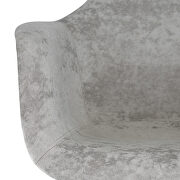 Cloudy gray velvet/ ash wood contemporary chair by Leisure Mod additional picture 6