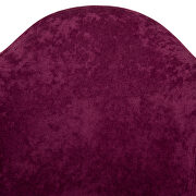 Purple velvet/ ash wood contemporary chair by Leisure Mod additional picture 5
