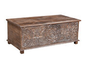 Hand carved trunk / coffee table with storage space by Mod-Arte additional picture 5