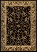 Crown 5'2 x 7'2 Traditional Floral Black area rug additional photo 2 of 3