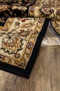 Crown 5'2 x 7'2 Traditional Floral Black area rug additional photo 3 of 3