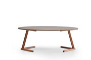 Elliptical coffee table in natural finish by Mod-Arte additional picture 8