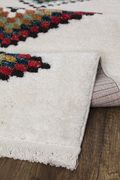 FEZ 2'7 x 4'7 Modern Moroccan White area rug additional photo 2 of 3