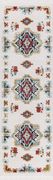 2'3x 7'2 Modern Moroccan White area rug additional photo 4 of 3
