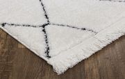 2'3x 7'2 Modern Moroccan White area rug additional photo 3 of 3