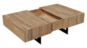 Natural glide coffee table with sliding top by Mod-Arte additional picture 3