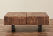 Walnut glide coffee table with sliding top by Mod-Arte additional picture 2
