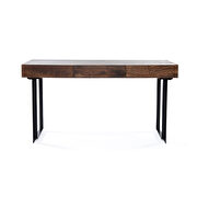 Modern office computer desk in walnut/gray by Mod-Arte additional picture 2