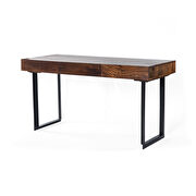 Modern office computer desk in walnut/gray by Mod-Arte additional picture 3