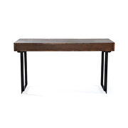 Modern office computer desk in walnut/gray by Mod-Arte additional picture 7