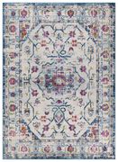 Jewel 7'8 x 10' Transitional & Contemporary Medallion & Distressed Ivory area rug additional photo 4 of 9