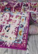 Jewel 5'2 X 7'2 ransitional & Contemporary Medallion & Distressed Purple area rug additional photo 3 of 9