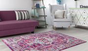 Jewel 5'2 X 7'2 ransitional & Contemporary Medallion & Distressed Purple area rug by Mod-Arte additional picture 7