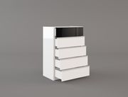 Glossy / Matte white European style chest by Mod-Arte additional picture 3