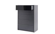 Glossy / Matte gray European style chest by Mod-Arte additional picture 2