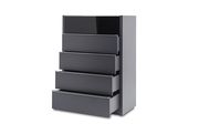 Glossy / Matte gray European style chest by Mod-Arte additional picture 3