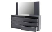 Glossy / Matte gray European style king bed by Mod-Arte additional picture 4